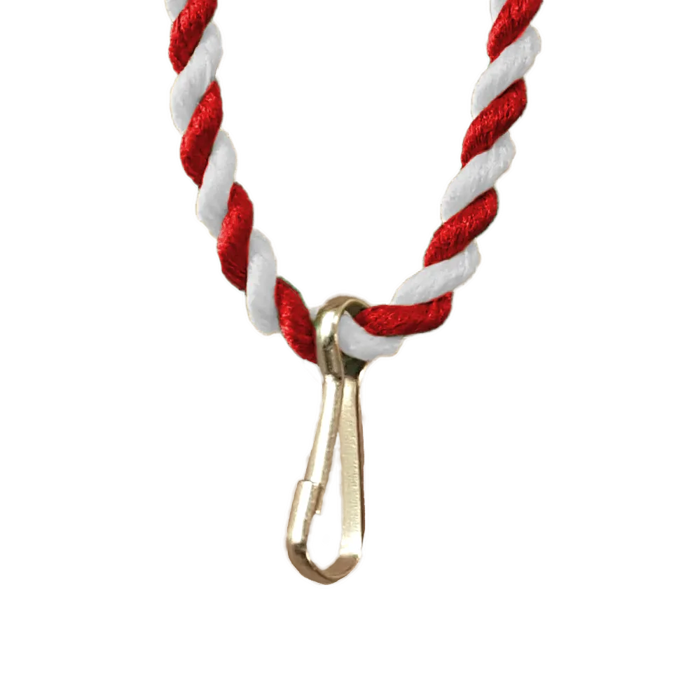 Koord rood wit (per 100 stuks)