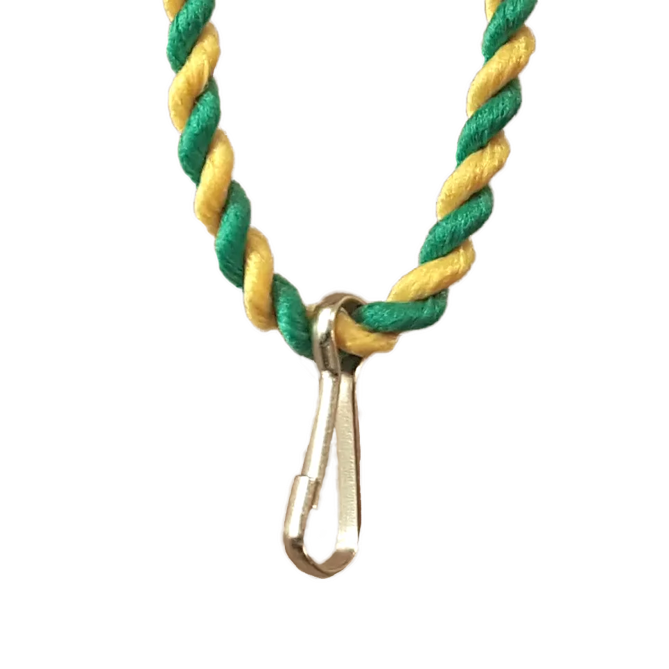 Koord groen geel (per 100 stuks)