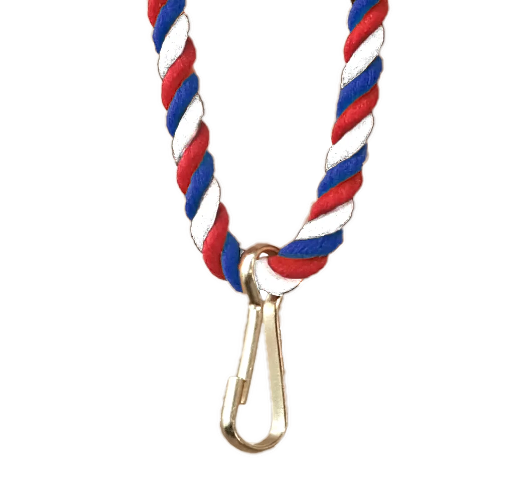 Koord rood wit blauw (per 100 stuks)