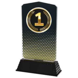 AC100 Acrylstandaard goud-zwart