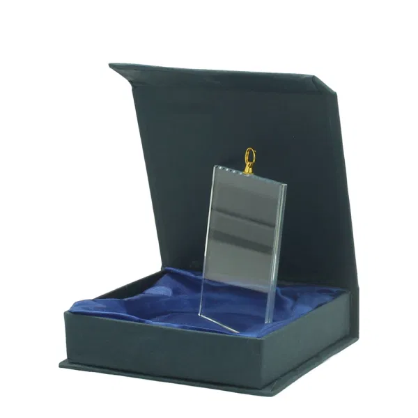 Glasmedaille Quadra incl. luxe giftbox