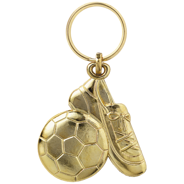 Sleutelhanger "voetbal" goud 35360